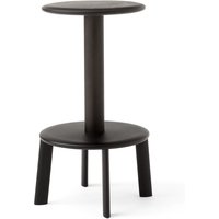 &Tradition - Massif AV39 Thekenhocker, Eiche dunkel gebeizt / warm black von &Tradition