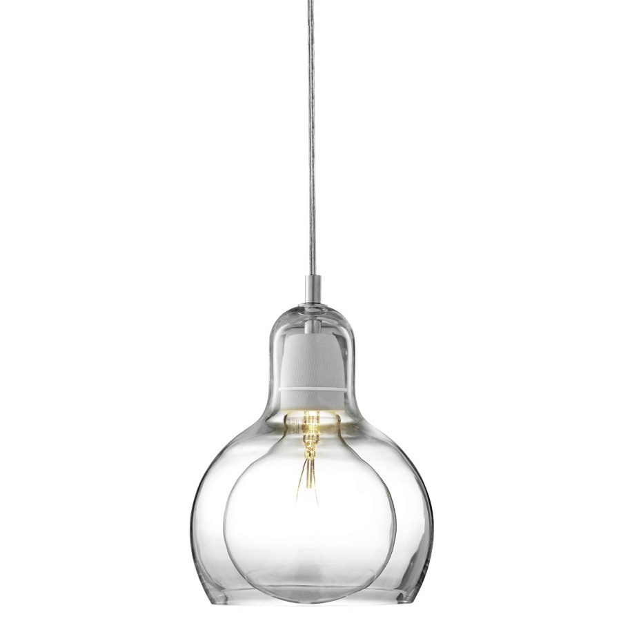 &Tradition - Mega Bulb SR2 Pendelleuchte - transparent/Kabel transparent/ohne Leuchtmittel von &Tradition