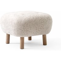 &Tradition - Pouf ATD1, Sheep Moonlight / Eiche weiß pigmentiert von &Tradition