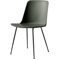 &Tradition - Rely Chair HW6, bronze grün / schwarz von &Tradition