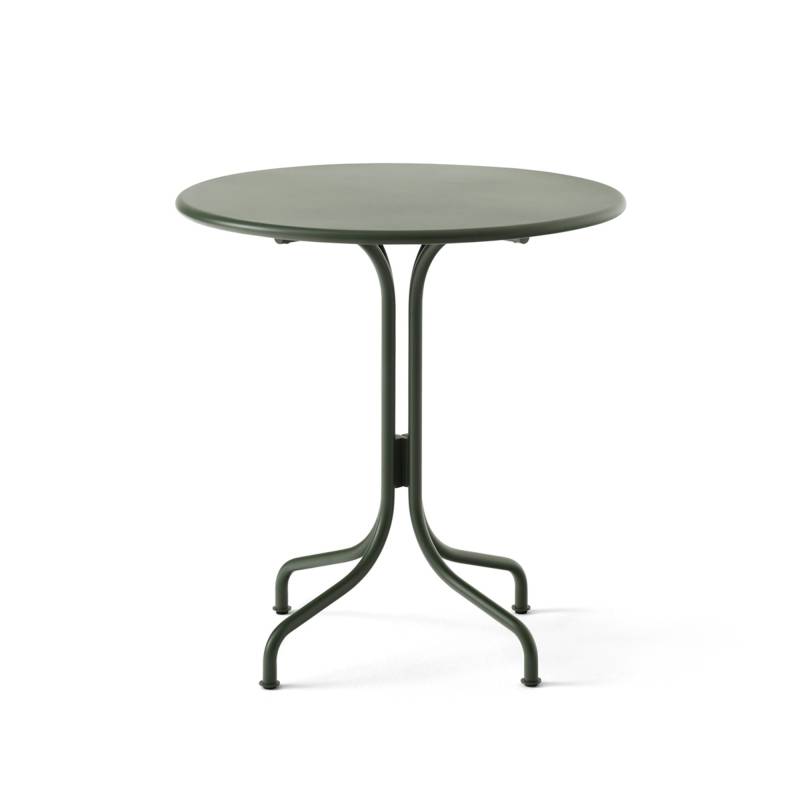 &Tradition - Thorvald SC96 Café Gartentisch - bronze green/pulverbeschichtet/H x Ø 72x70cm von &Tradition