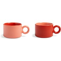&klevering - Chiquito Tasse, 0,2 L, rot (2er-Set) von &klevering