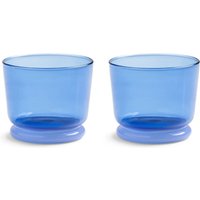 &klevering - Dew Glas, 0,2 L, blau (2er-Set) von &klevering