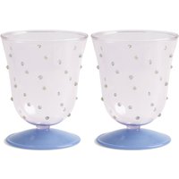 &klevering - Dot Trinkglas 200 ml, pink (2er-Set) von &klevering