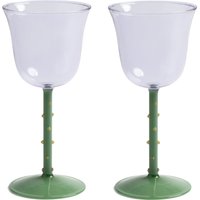 &klevering - Dot Weinglas 180 ml, lila (2er-Set) von &klevering