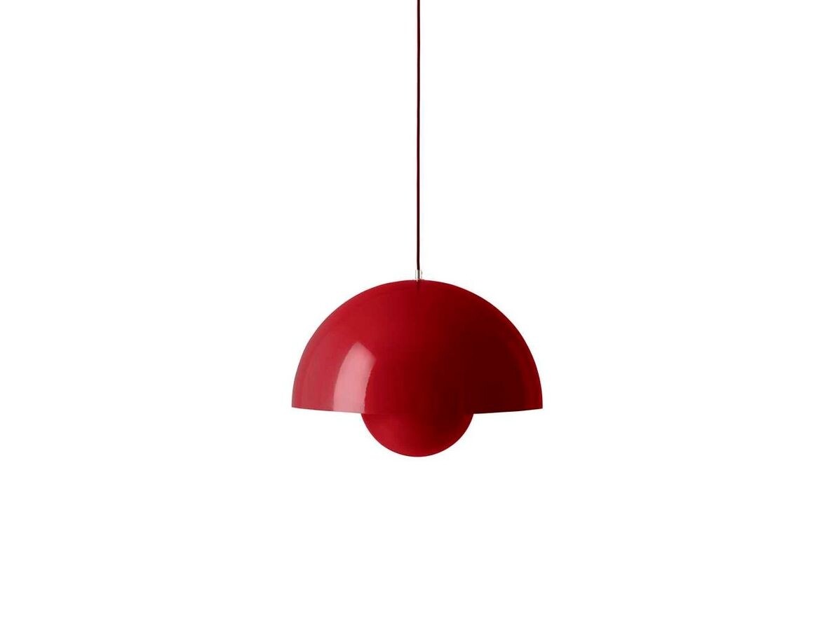 &Tradition - Big Flowerpot VP2 Pendelleuchte Vermilion Red von &Tradition