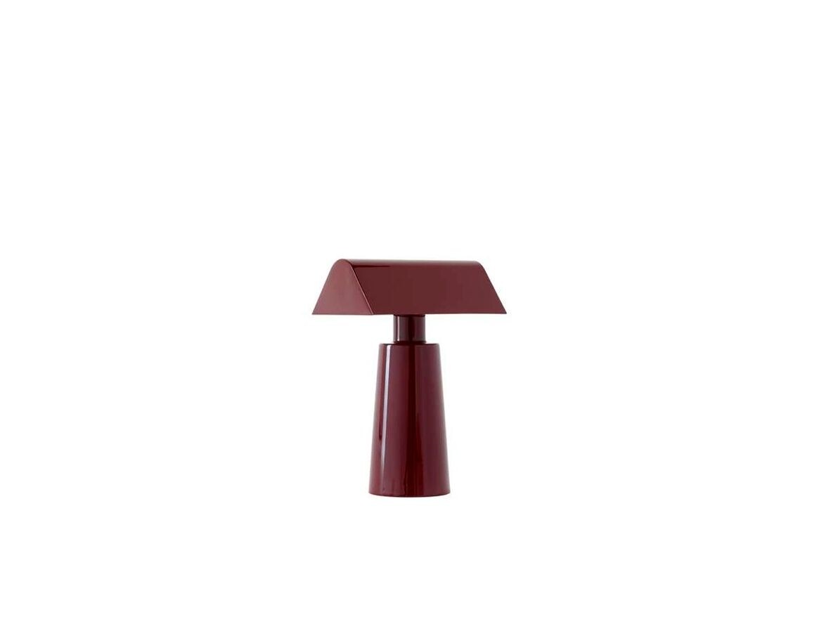 &Tradition - Caret MF1 Portable Tischleuchte Dark Burgundy von &Tradition