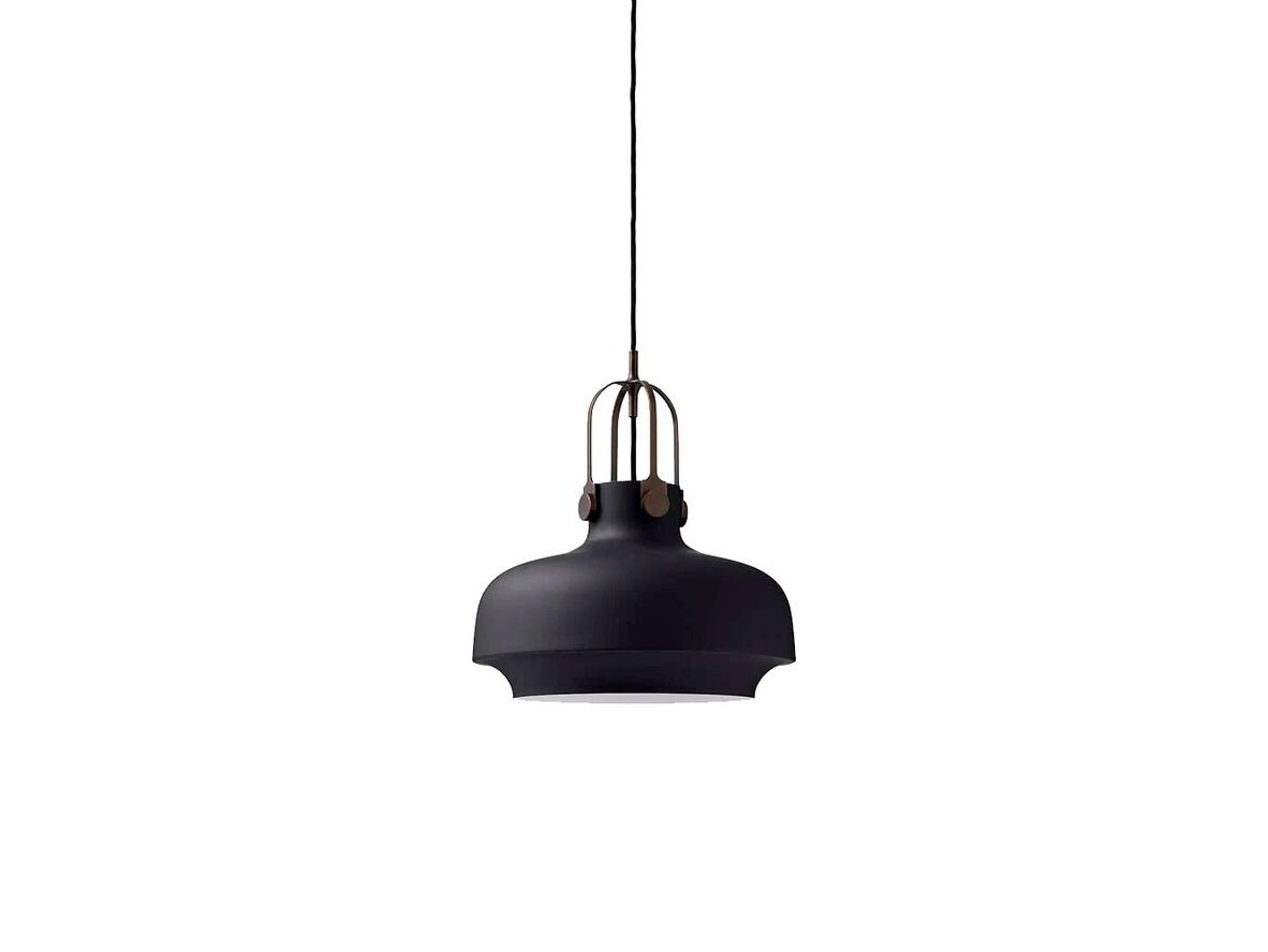 &Tradition - Copenhagen Pendelleuchte SC7 Matt Black/Bronzed Brass von &Tradition