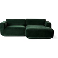 &Tradition - Develius Eck-Sofa, Konfiguration B, dunkelgrün (Velvet 1 forest) von &Tradition