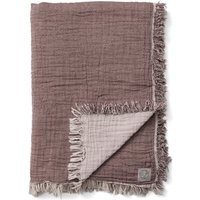 &Tradition - Collect SC32 Decke, 140 x 210 cm, cloud / burgundy von &Tradition