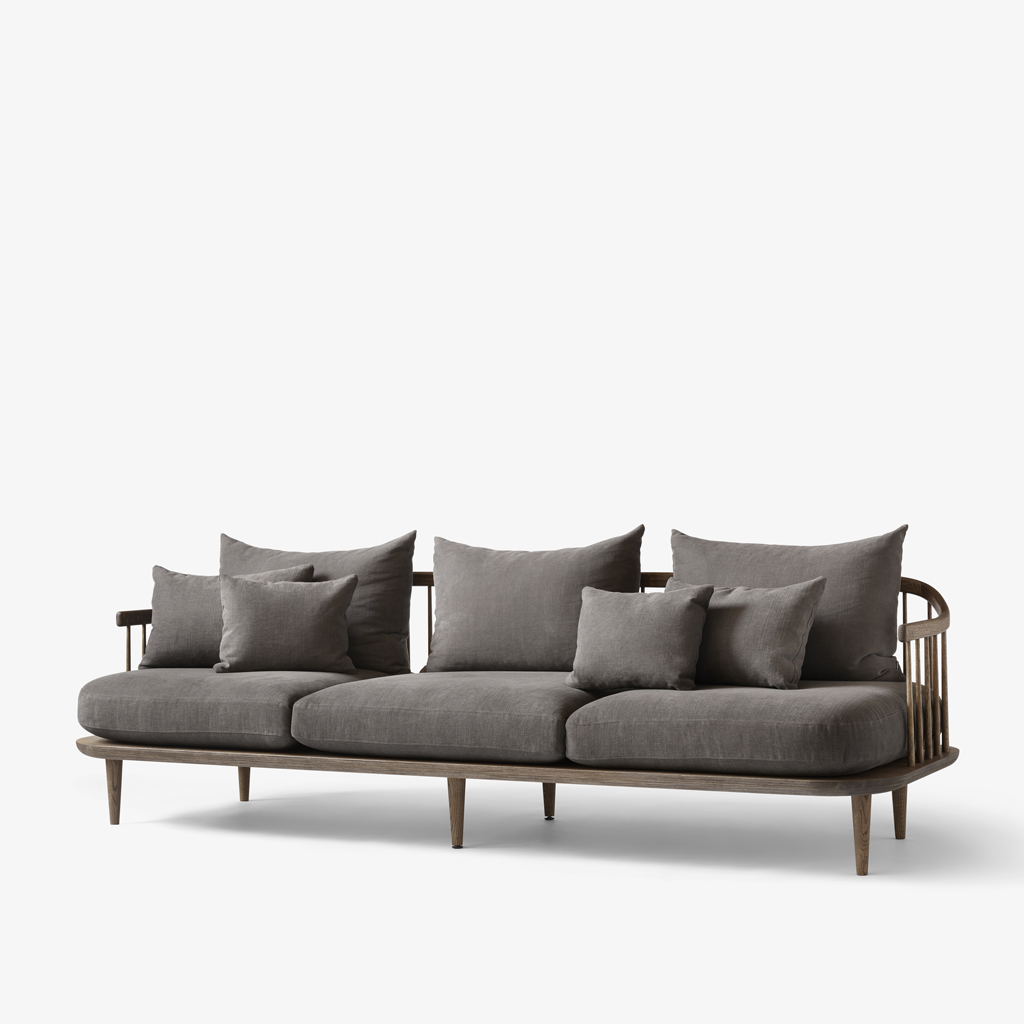 &tradition - FLY SC12 - skandinavisches Design Sofa mit Holzgestell von &tradition