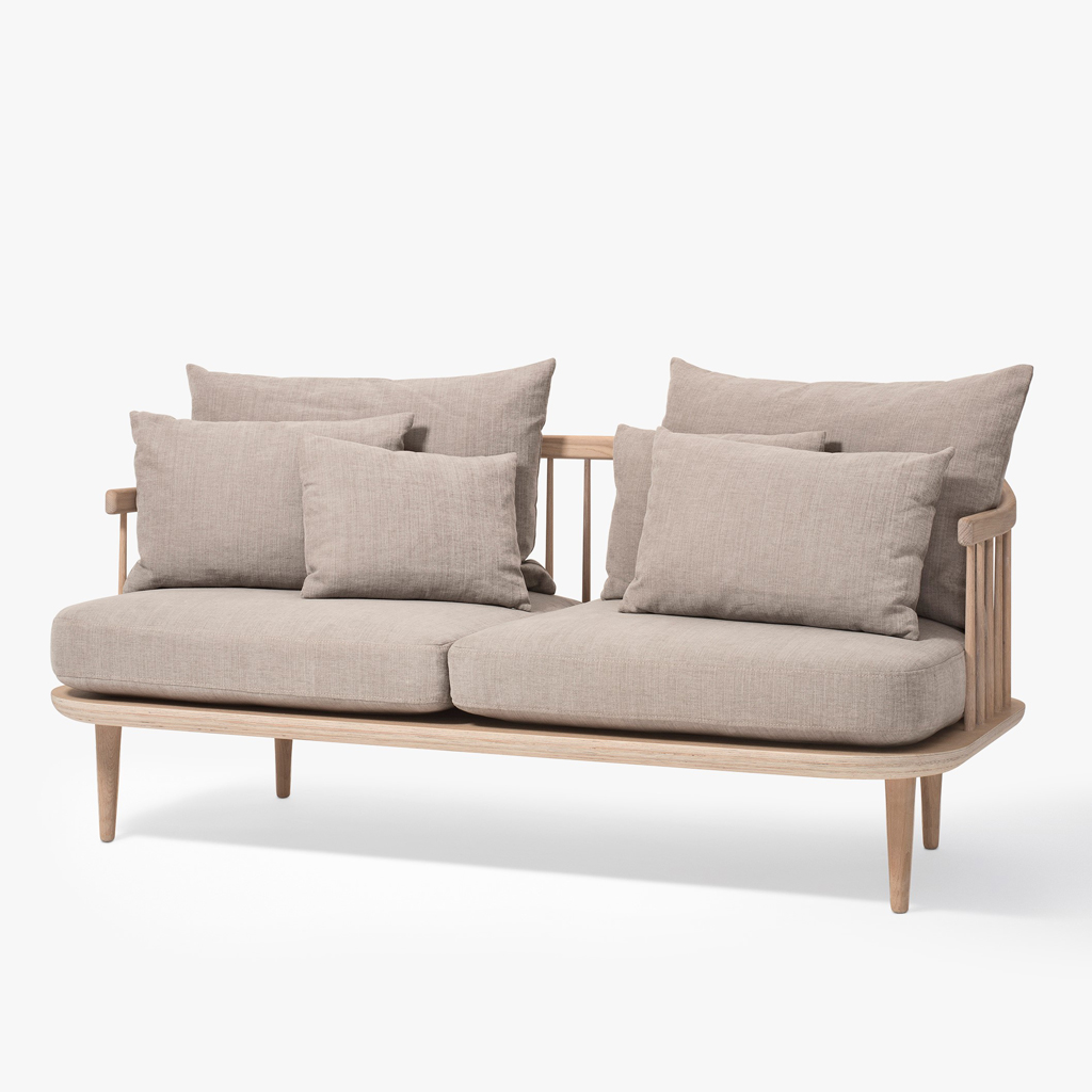 &tradition - Fly Sc2 - Design Sofa mit Holzrahmen & Polster - 2-Sitzer von &tradition