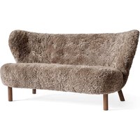 &Tradition - Little Petra VB2 Sofa, Walnuss / Schaffell Sahara von &Tradition