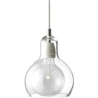 &Tradition - MEGA Bulb Pendelleuchte SR2, Glasschirm transparent / Kabel transparent von &Tradition