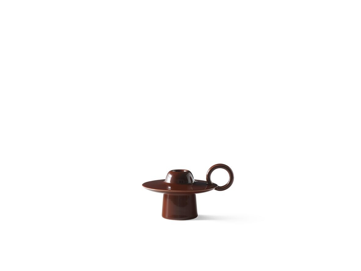 &Tradition - Momento Candleholder JH39 Red Brown &Tradition von &tradition