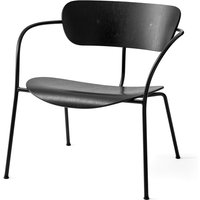 &Tradition - Pavilion Loungechair AV 5, schwarz / Eiche schwarz lackiert von &Tradition