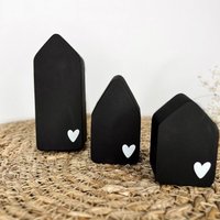 Deko Häuschen | Häuser Kleine Schwarz Deko Häuschen | Häuser Kleine Schwarz von undGlueck