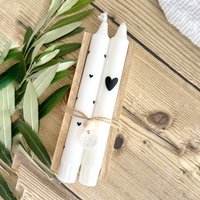 Kerzenset in Geschenkbox | 2Er Set Kerzen Geschenkset Kerzenverpackung von undGlueck
