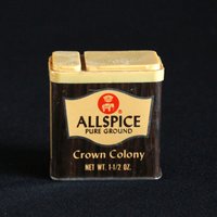 Vintage Krone Kolonie Gewürzdose - Reines Gemahlenes Allspiz Gewürzbehälter Safeway 1, 5 G Retro Küchendekor Mid Century 1974 von undoneeclectic