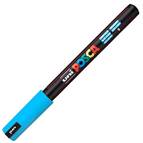 POSCA 181743 - POSCA Marker mit kalibrierter Spitze, hellblau von uni-ball