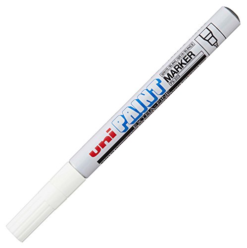 Uni-Ball 182301 - Lackmarker Paint PX-203 mit feiner Spitze, weiß von uni-ball