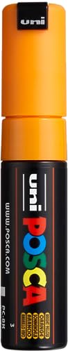 POSCA 182615 - POSCA Marker mit breiter Keilspitze, dunkelorange von uni-ball
