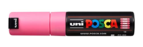 uni-ball 182628 - POSCA Marker mit breiter Keilspitze - rosa von Uni-Ball