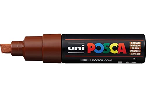 POSCA 182687 - POSCA Marker mit breiter Keilspitze - braun von Uni-Ball