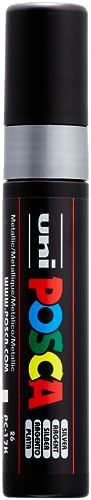 POSCA 186382 - POSCA Marker PC17K, mit extra breiter Rechteckspitze, silber, 1 Stück von POSCA