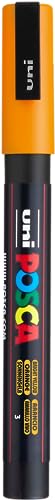 POSCA 186515 - POSCA Marker mit feiner Rundspitze, dunkelorange von uni-ball