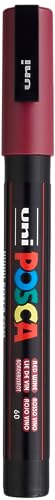 POSCA 186526 - POSCA Marker mit feiner Rundspitze, weinrot von uni-ball