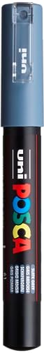 uni-ball 186735 - POSCA Marker mit extra feiner Rundspitze, schiefergrau von uni-ball