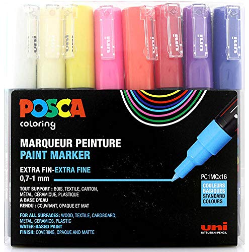 uni-ball Pigmentmarker POSCA PC-1MC, 16er Etui von uni-ball