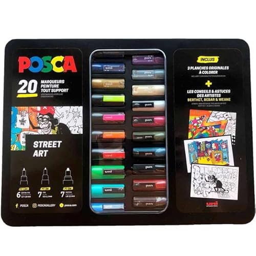 Uni Posca Street Art 401534 Metallgehäuse von uni