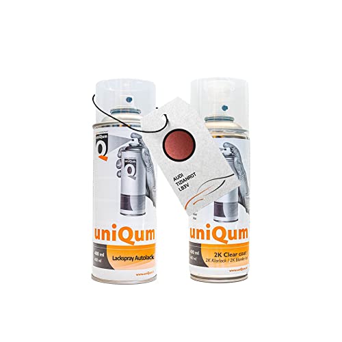 UniQum Autolack + Klarlack 2K Spraydose für AUDI TIZIANROT LB3V Autolack Reparatur 2 x 400 ml UniQum Autolack + Klarlack 2K Spraydose für AUDI TIZIANROT LB3V Autolack Reparatur 2 x 400 ml von uniQum QUALITY IN NON PAINT