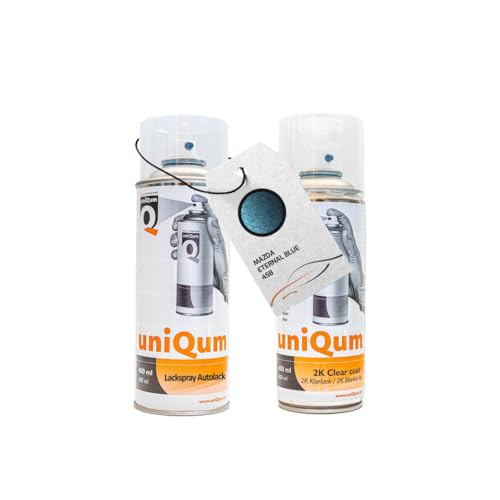 UniQum Autolack + Klarlack 2K Spraydose für MAZDA ETERNAL BLUE 45B Autolack Reparatur 2 x 400 ml UniQum Autolack + Klarlack 2K Spraydose für MAZDA ETERNAL BLUE 45B Autolack Reparatur 2 x 400 ml von uniQum QUALITY IN NON PAINT
