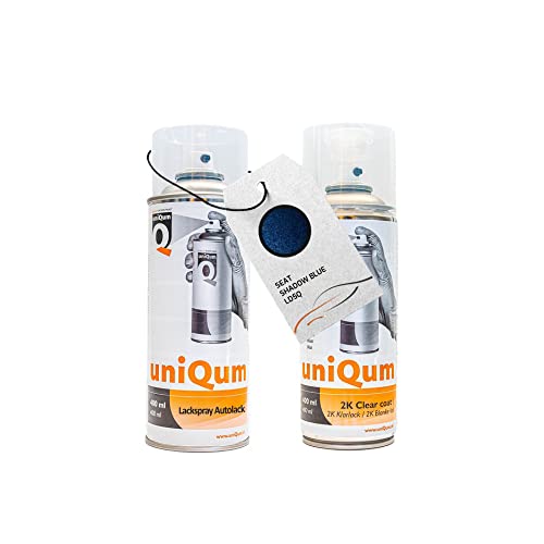 UniQum Autolack + Klarlack 2K Spraydose für SEAT SHADOW BLUE LD5Q Autolack Reparatur 2 x 400 ml UniQum Autolack + Klarlack 2K Spraydose für SEAT SHADOW BLUE LD5Q Autolack Reparatur 2 x 400 ml von uniQum QUALITY IN NON PAINT