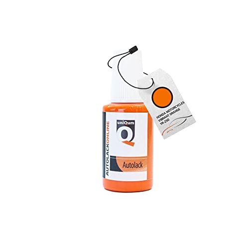 uniQum Autolack Lackstift fürs Auto für HONDA MOTORCYCLES VIBRANT ORANGE YR-250 Autolack Reparatur 30 ml von uniQum QUALITY IN NON PAINT