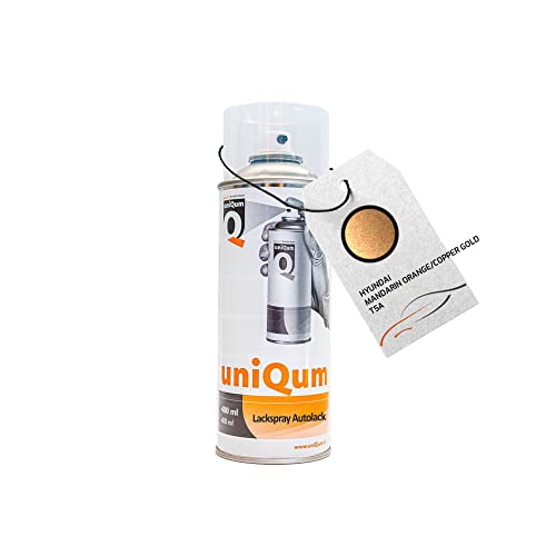 uniQum Autolack Spraydose HYUNDAI MANDARIN ORANGE/COPPER GOLD T5A Autolack Reparatur 400 ml von uniQum QUALITY IN NON PAINT