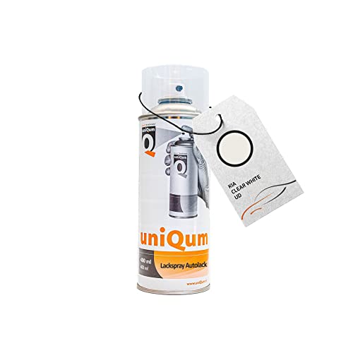 uniQum Autolack Spraydose KIA CLEAR WHITE UD Autolack Reparatur 400 ml von uniQum QUALITY IN NON PAINT