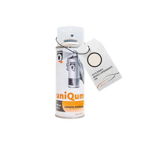 uniQum Autolack Spraydose für ALFA ROMEO BIANCO CAPODIMONTE 015 Autolack Reparatur 400 ml uniQum Autolack Spraydose für ALFA ROMEO BIANCO CAPODIMONTE 015 Autolack Reparatur 400 ml von uniQum QUALITY IN NON PAINT