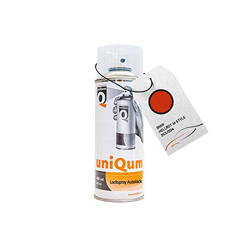 uniQum Autolack Spraydose für BMW HELLROT M-STYLE 353/004 Autolack Reparatur 400 ml von uniQum QUALITY IN NON PAINT