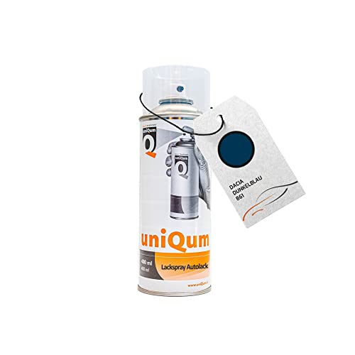 uniQum Autolack Spraydose für Dacia DUNKELBLAU 861 Autolack Reparatur 400 ml von uniQum QUALITY IN NON PAINT