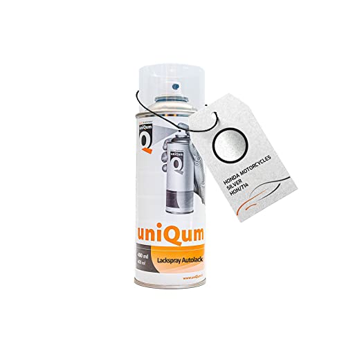 uniQum Autolack Spraydose für HONDA MOTORCYCLES SILVER HON/714 Autolack Reparatur 400 ml von uniQum QUALITY IN NON PAINT