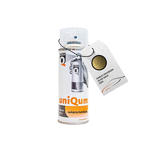 uniQum Autolack Spraydose für Harley DAVIDSON OLIVE GOLD DZW Autolack Reparatur 400 ml von uniQum QUALITY IN NON PAINT