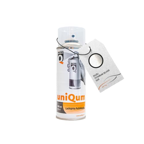 uniQum Autolack Spraydose für ISUZU TITANIUM SILVER 529 Autolack Reparatur 400 ml von uniQum QUALITY IN NON PAINT