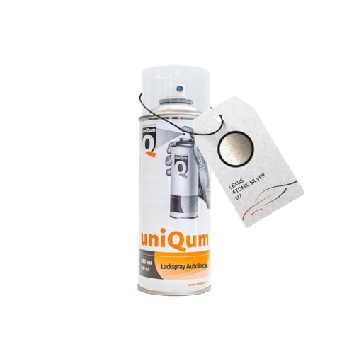 uniQum Autolack Spraydose für LEXUS ATOMIC SILVER 1J7 Autolack Reparatur 400 ml uniQum Autolack Spraydose für LEXUS ATOMIC SILVER 1J7 Autolack Reparatur 400 ml von uniQum QUALITY IN NON PAINT