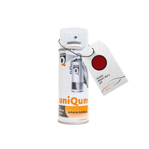 uniQum Autolack Spraydose für MAZDA BRIGHT RED 2 Z9T Autolack Reparatur 400 ml von uniQum QUALITY IN NON PAINT