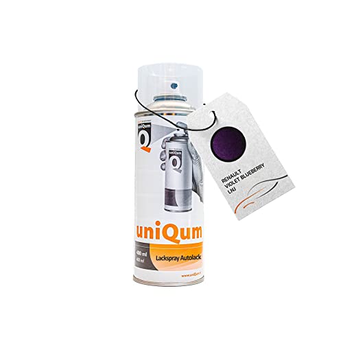 uniQum Autolack Spraydose für RENAULT VIOLET BLUEBERRY LNJ Autolack Reparatur 400 ml von uniQum QUALITY IN NON PAINT