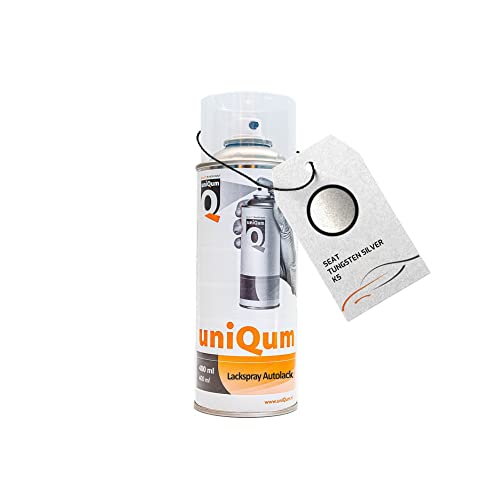 uniQum Autolack Spraydose für SEAT TUNGSTEN SILVER K5 Autolack Reparatur 400 ml von uniQum QUALITY IN NON PAINT